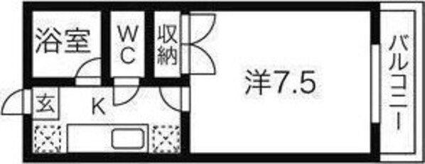 コーポ欅の物件間取画像